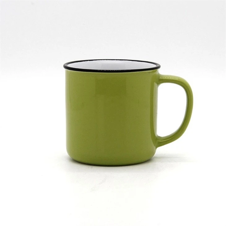 Enamel Style Ceramic Mug