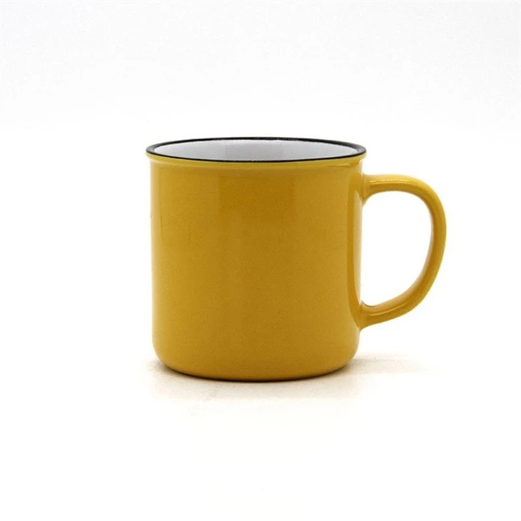 Enamel Style Ceramic Mug